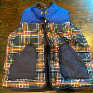 Mini Boden Fleece Lined 5/6 Yrs snap front very warm winter vest.